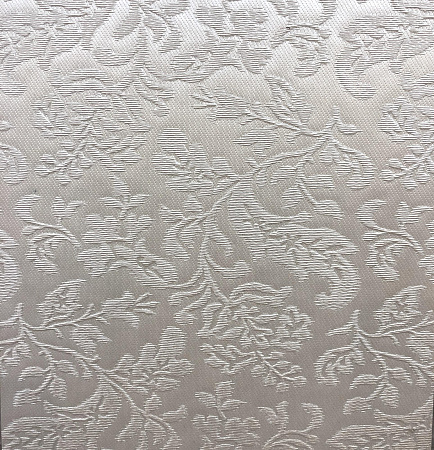 Декоративная панель DECO № 111 Цветы белый+серебро 2800х1000х18 мм