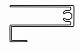 Профиль горизонтальный нижний SLIM анод. Черный мат 5,6 м
