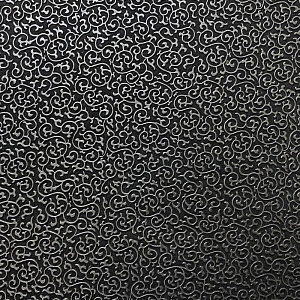 Кожаная панель DECO № 104 Лоза черный+серебро 2800х1000х10 мм