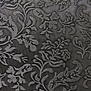 Кожаная панель DECO № 114 Цветы черный+серебро 2800х1000х10 мм
