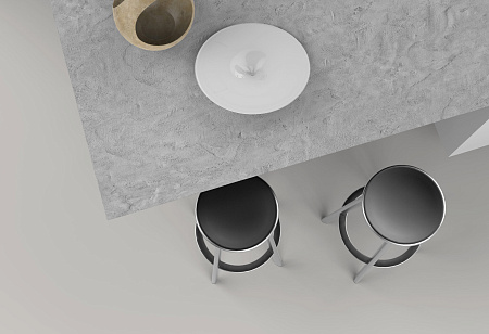 Компакт плита Форни 4090 (структура Сланец) 4200 х 650 х 12 мм. черная основа