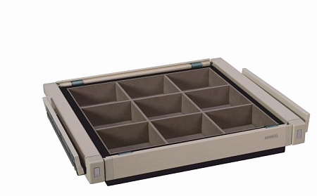 Корзина секционная выкатная, плавное закрывание Estetica ,(864-964) х 477 х 100 мм