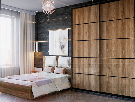 Профиль вертик. SLIM анод. Черный мат. 5,6 м