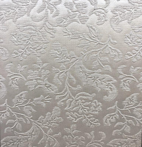 Декоративная панель DECO № 111 Цветы белый+серебро 2800х1000х18 мм