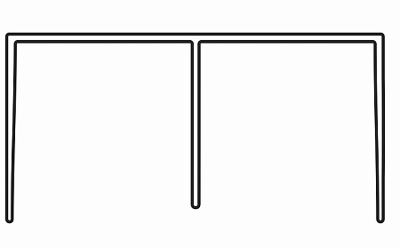 Трек верхний двойной Бетон маренго 5,5 м