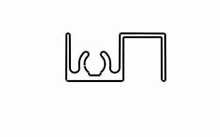 Профиль горизонтальный верхний SLIM анод. Графит Браш 5,6 м