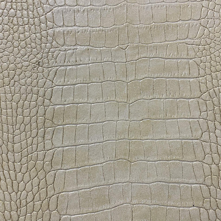 Кожаная панель DECO № 129 Крокодил бежевый + блестки золото 2800х1000х10 мм