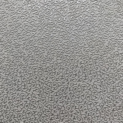 Кожаная панель DECO № 101 Лоза белый+серебро 2800х1000х10 мм