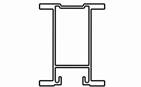 Профиль вертик. QUADRO ECO Жаккард черный 5,6 м