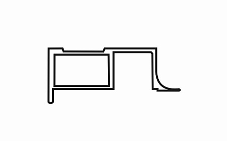 Профиль вертик. FIT серебро мат. 5,6 м